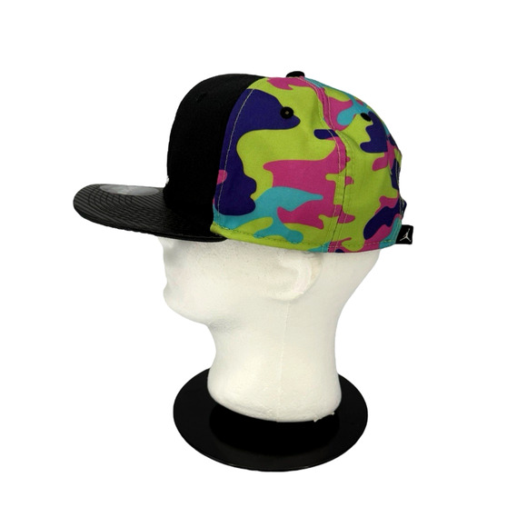 Air Jordan True Hat Men Black Camo Embroidered Logo Jumpman Snap Back Cap NWOT - Picture 4 of 11